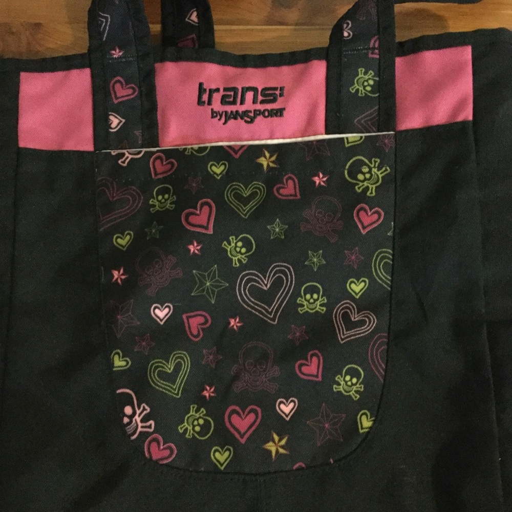 Trans by Jansport skull tote fair condition